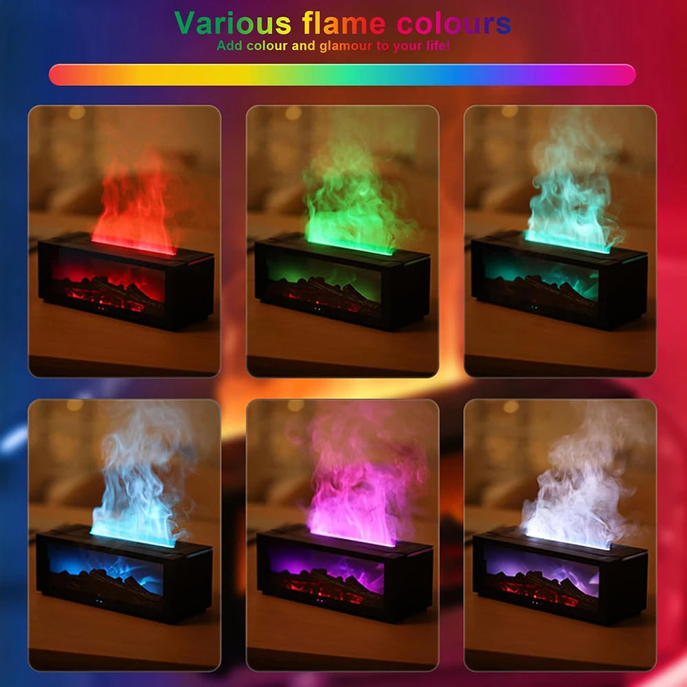 3D Flame Essential Oil Diffuser,